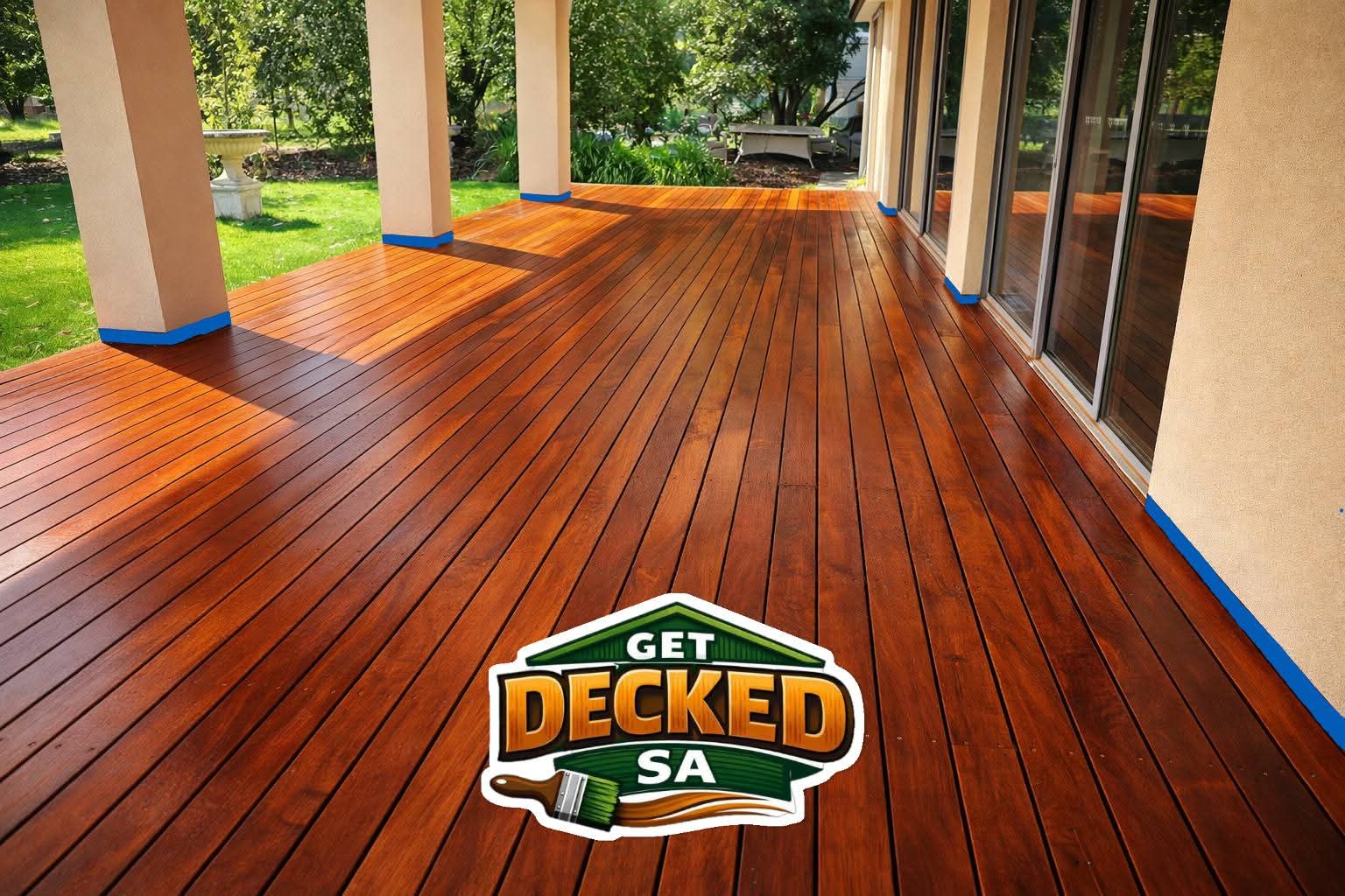 Deck after staining Adelaide