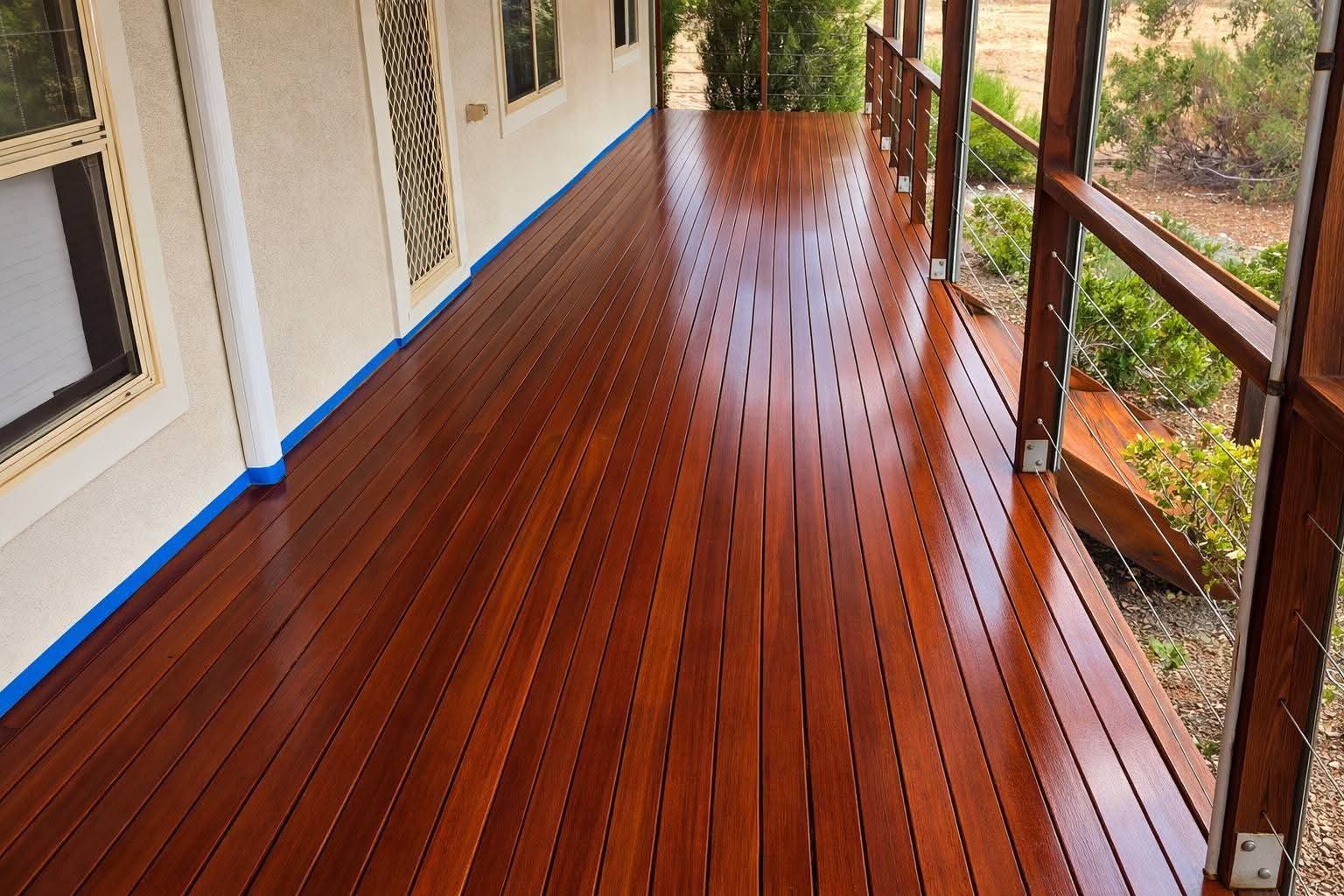 Deck restoration before after Adelaide