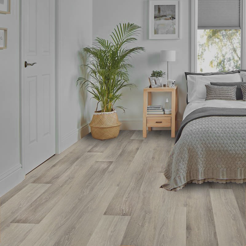 Hybrid flooring natural finish