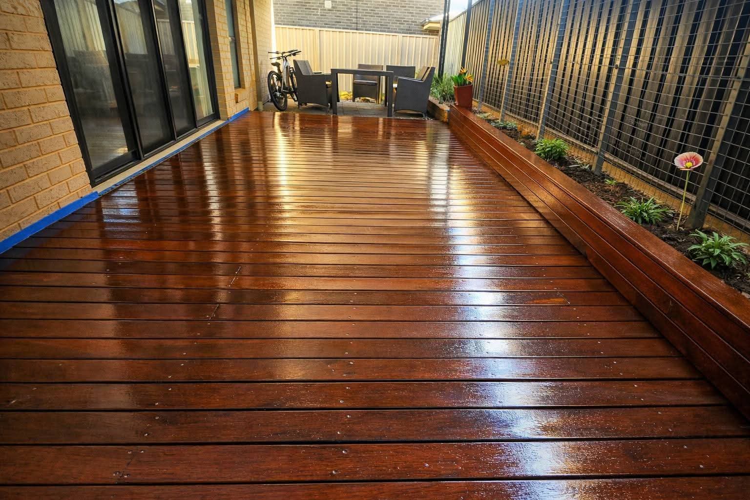 Timber deck sanding Adelaide